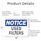 Signmission Used Filters, 18 in W x Rectangle, Aluminum OS-2PACK-NS-A-1218-L-18827 - alternate 7